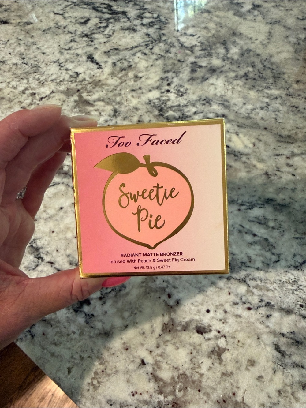 Too Faced Sweetie Pie Radiant Matte Bronzer - Pink & Gold Box NIB